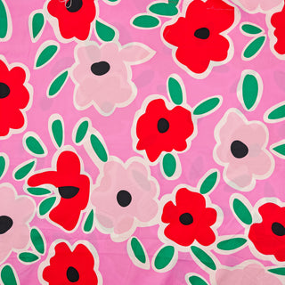 Popeline - bloemen in marimekko-stijl