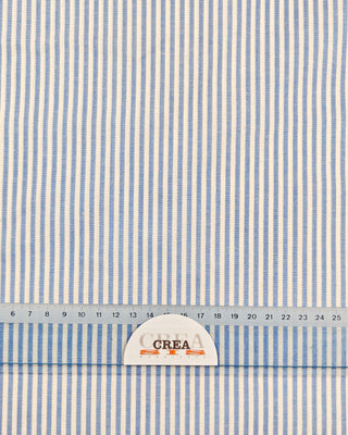 Viscose & katoen - gestreept - blauw