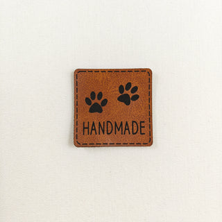 Naailabel - handmade - lederlook