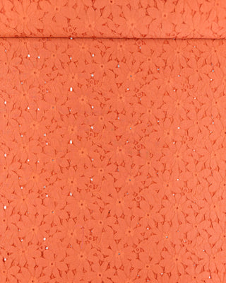 Broderie - bloemen - oranje - À La Ville