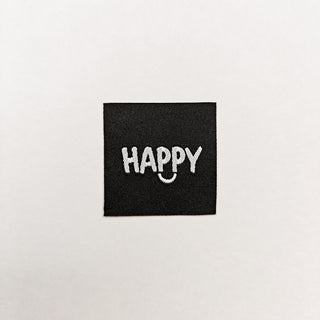 Naailabel - happy - Loop & Label
