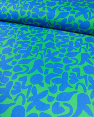 Badpaklycra - swag - groen en blauw