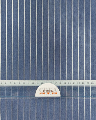 Viscose broekenstof - krijtstreep met glitter - donkerblauw - À La Ville