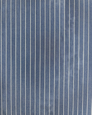 Viscose broekenstof - krijtstreep met glitter - donkerblauw - À La Ville