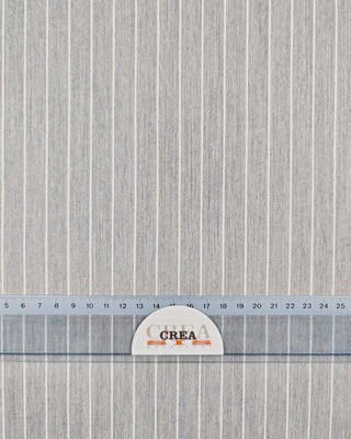 Viscose broekenstof - krijtstreep met glitter - lichtgrijs - À La Ville