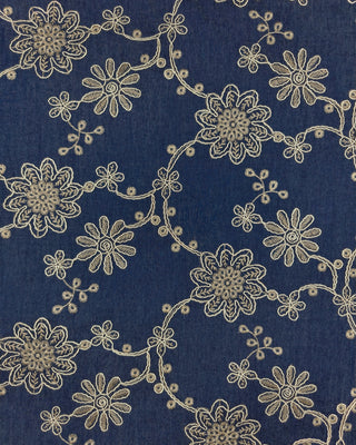 Borduurwerk op jeans - bloemen II - À La Ville