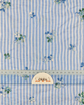 Borduurwerk op voile - krijtstreep - À La Ville