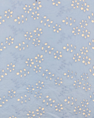 Broderie - bloemen - blauw II - À La Ville