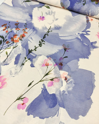 Crinkleviscose - japanse bloemen - À La Ville
