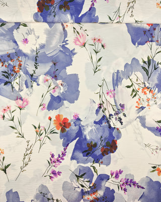 Crinkleviscose - japanse bloemen - À La Ville