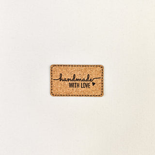 Naailabel - handmade with love - kurklook