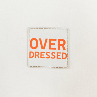 Naailabel XL - overdressed - lederlook