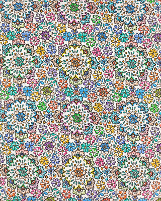 Hemdenpopeline - retro bloemen - À La Ville