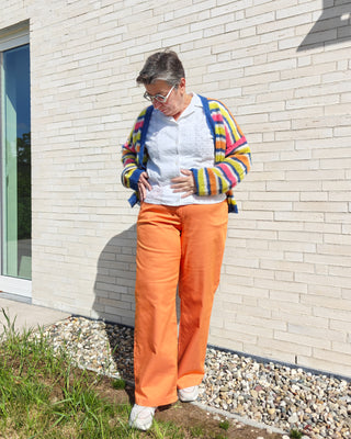 Stretch Jeans - peach skin - camel - À La Ville