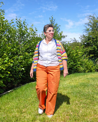 Stretch Jeans - peach skin - camel - À La Ville
