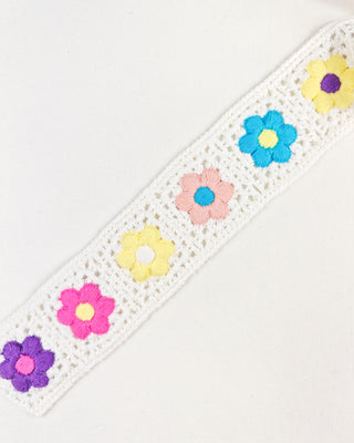 Sierlint - faux crochet - bloemen