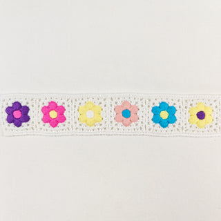 Sierlint - faux crochet - bloemen