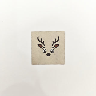 Naailabel - rendier - Loop & Label