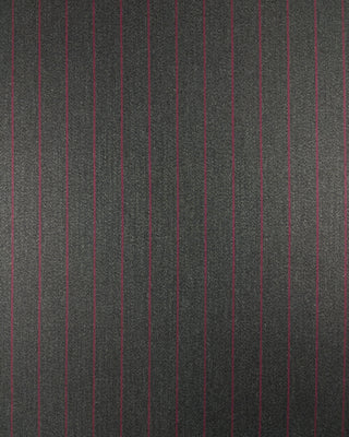 Viscose broekenstof - gestreept - antraciet & bordeaux - À La Ville