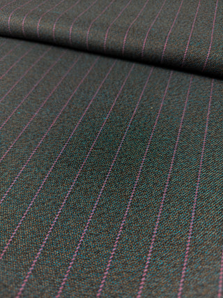Viscose broekenstof - gestreept - paarsroze - À La Ville