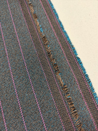 Viscose broekenstof - gestreept - paarsroze - À La Ville