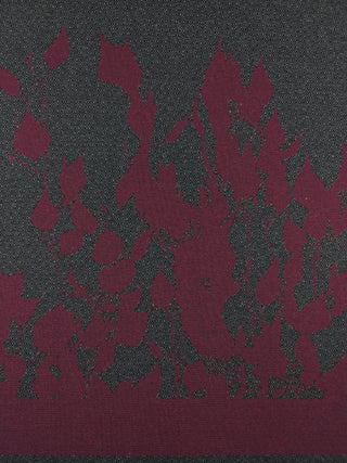 Paneel - tricot - botanisch - bordeaux - À La Ville