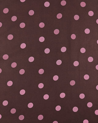 Viscose - polka dots - bordeaux & roze