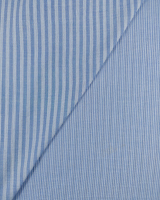 Double gauze - dubbelzijdig gestreept - blauw