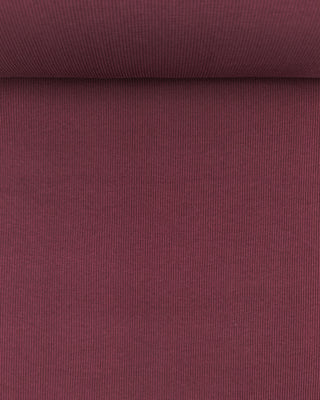 Boordstof - ribbel - bordeaux