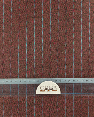 Viscose broekenstof - gestreept - bordeaux - À La Ville