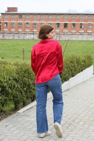 Luxe viscosesatijn - donkergroen - À La Ville