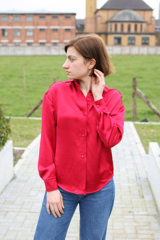 Luxe viscosesatijn - donkergroen - À La Ville