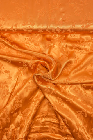 Viscosesatijn - gebloemd - oranje - À La Ville
