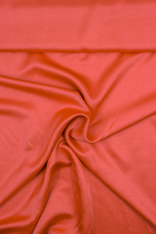 Luxe viscosesatijn - koraalroze - À La Ville
