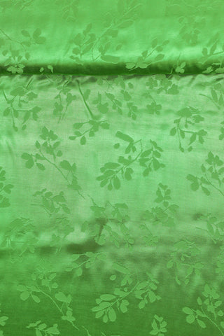 Viscosesatijn - gebloemd - groen - À La Ville