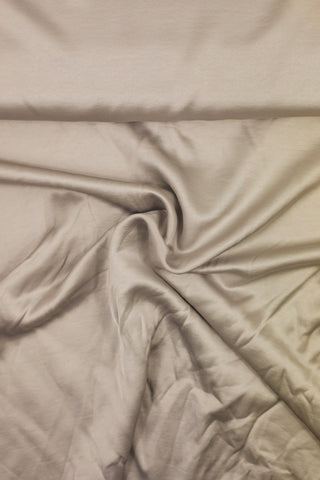 Luxe viscosesatijn - zilvergrijs - À La Ville