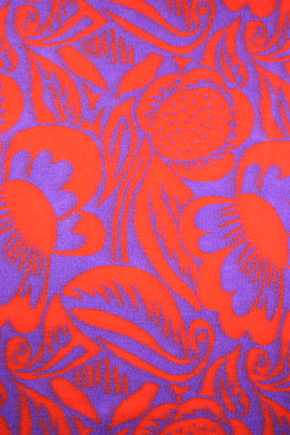 Wool Knit - bloemen - rood en paars - Atelier Jupe