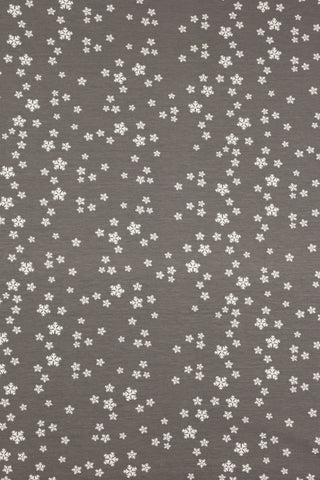 Katoentricot - pinguïns en sneeuwvlokken