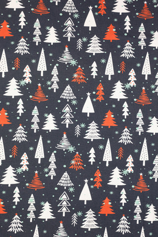 French Terry - kerstbomen - Swafing