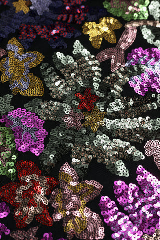 Paillettenstof - bloemen - À La Ville & The Fashion Basement