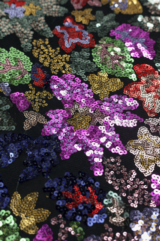 Paillettenstof - bloemen - À La Ville & The Fashion Basement