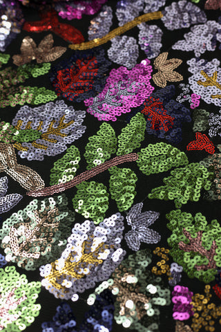 Paillettenstof - bloemen - À La Ville & The Fashion Basement