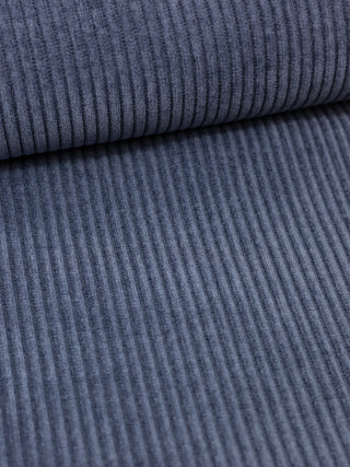 Ribfluweel Stretch - jeansblauw - À La Ville