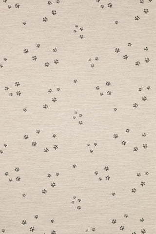 Flanel - dierenpootjes - grijs - Katia Fabrics