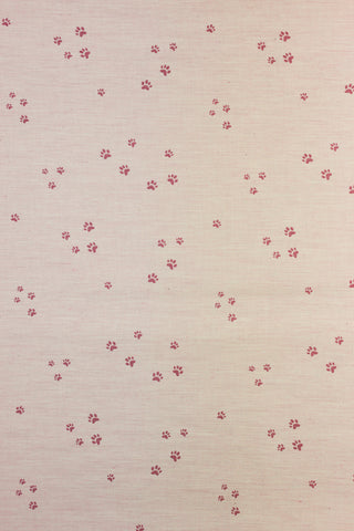 Flanel - dierenpootjes - roze - Katia Fabrics