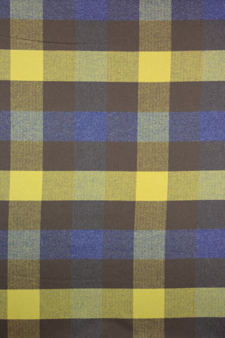 Flanel - ruiten - bruin en blauw - À La Ville