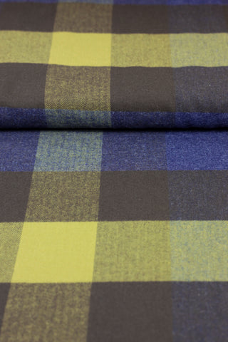 Flanel - ruiten - bruin en blauw - À La Ville