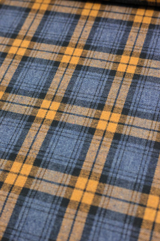 Flanel - ruiten - blauw - Katia Fabrics