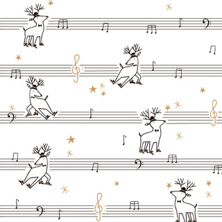 Katoentricot - muzikale rendieren - Katia Fabrics