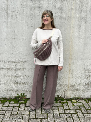 Dunne sweater - zachtbruin - Swafing